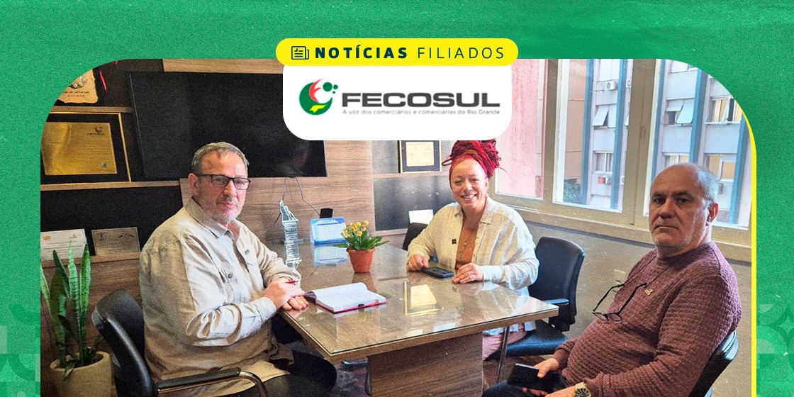 FECOSUL recebe deputada federal Daiana Santos para debater projetos que beneficiam comerciários e trabalhadores