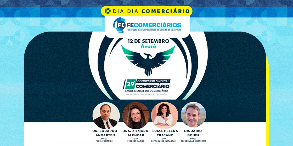 29º Congresso Sindical vai debater a saúde mental dos comerciários