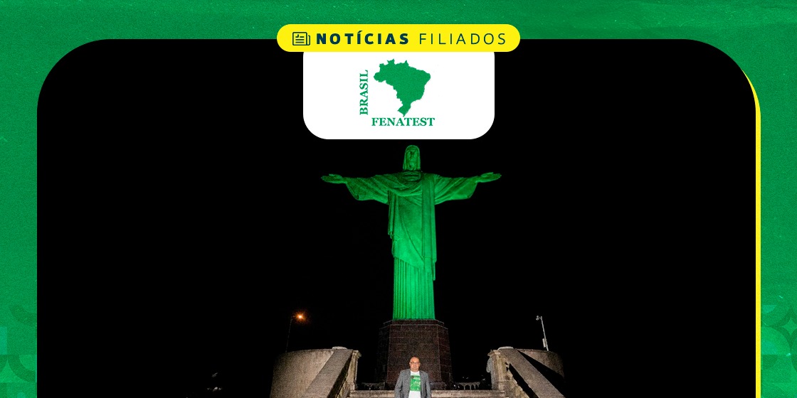 Idealizador do Abril Verde, participa de cerimônia no Cristo Redentor-Rio de Janeiro