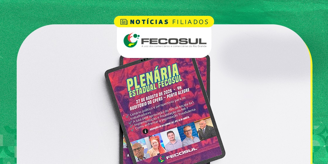 Fecosul realizará Plenária Estadual para definir ações