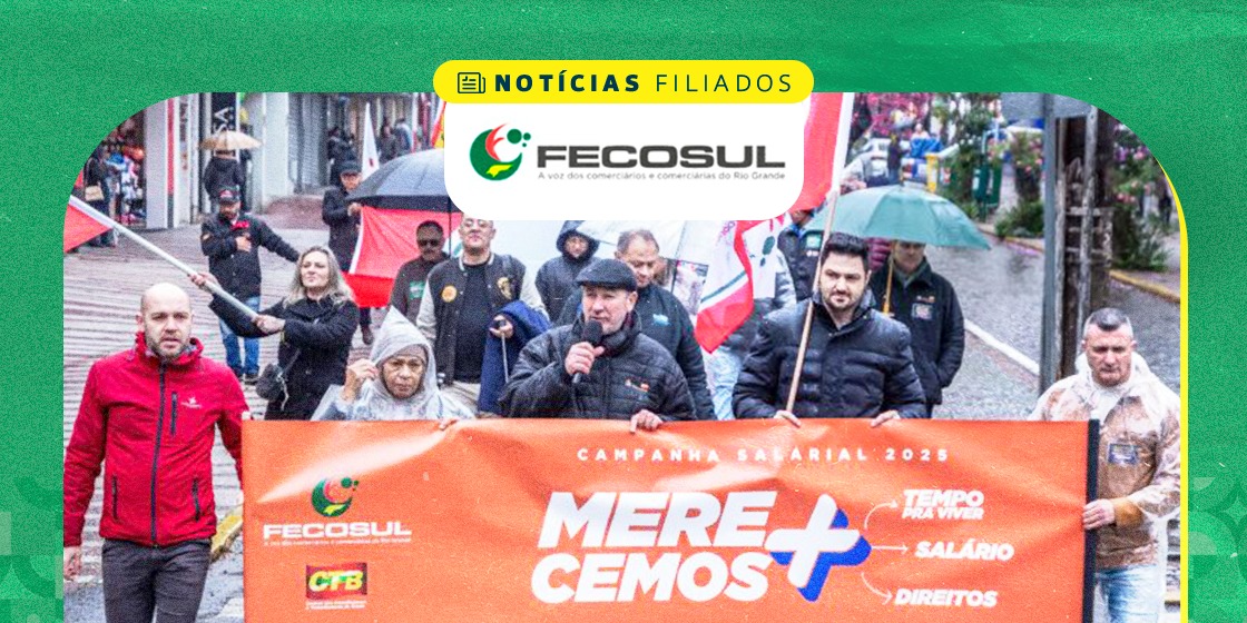 Sindicomerciários lança Campanha Salarial 2025 com caminhada no comércio central de Caxias do Sul