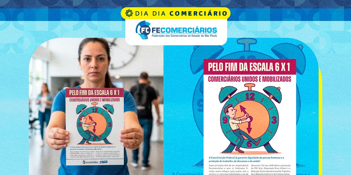 Federação lança Boletim sobre o fim da Escala 6x1!