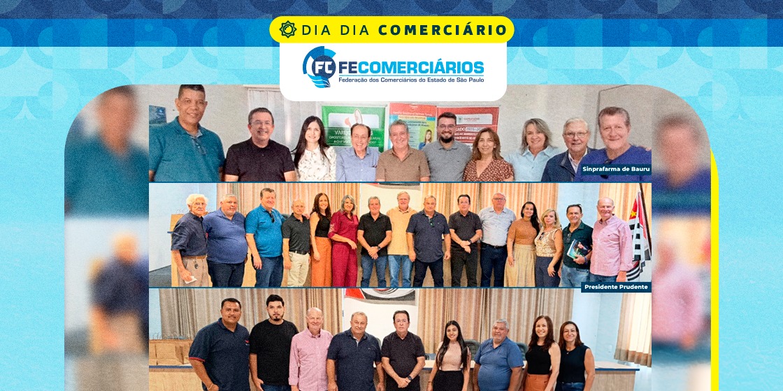 Motta completa 20ª visita nas bases sindicais comerciárias