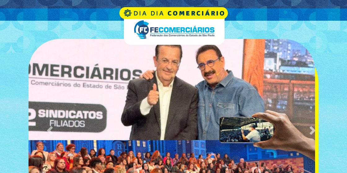 Homenagem aos comerciários no Programa do Ratinho será exibida na sexta, 30